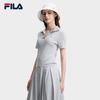 Fila Женский облегающий тканый топ с коротким рукавом