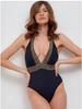 One-piece swimsuit women's black sequins plus size XL One-piece swimsuit women's black sequins plus size XXL