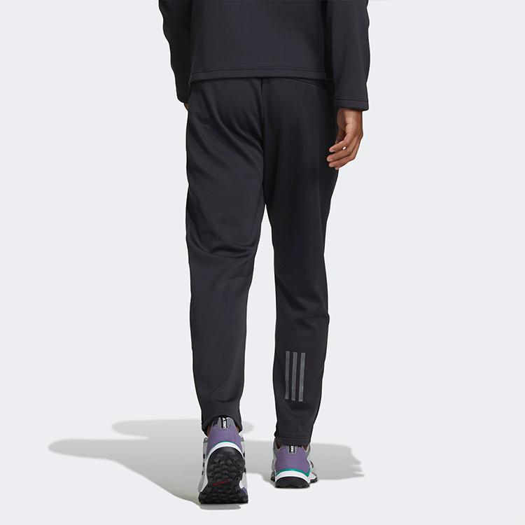 adidas Светоотражающие зауженные спортивные штаны на флисовой подкладке, мужские брюки, черные GV3510