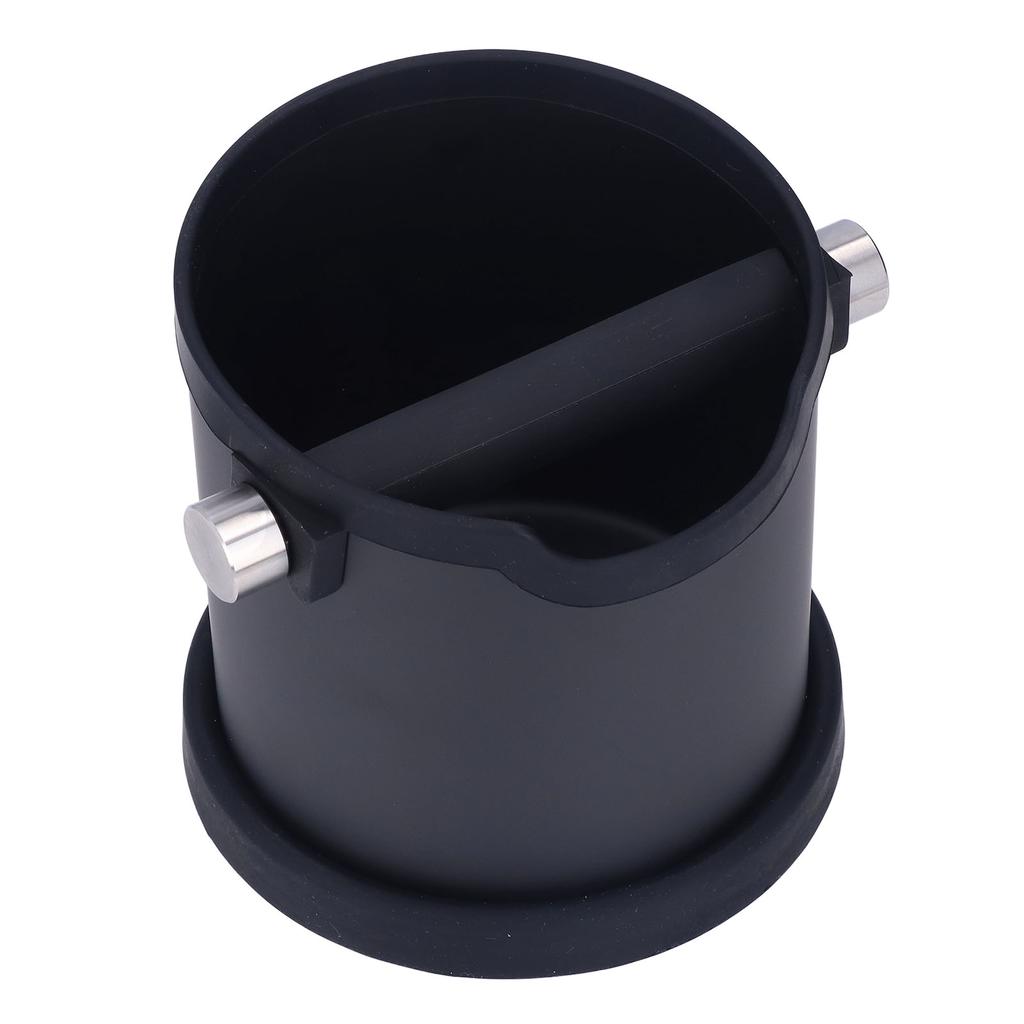 Контейнер для хранения кофейной гущи из нержавеющей стали с нескользящей силиконовой прокладкой