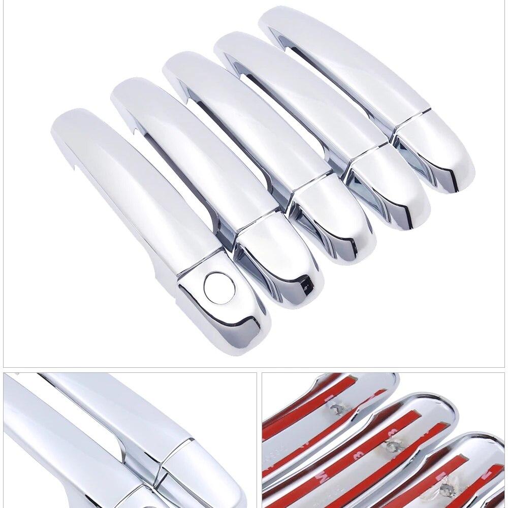 For Suzuki Grand Vitara Grand Nomade Escudo 2006~2014 Chrome Door Handle Cover Trim Catch Set Car Styling Accessories 2007 2008