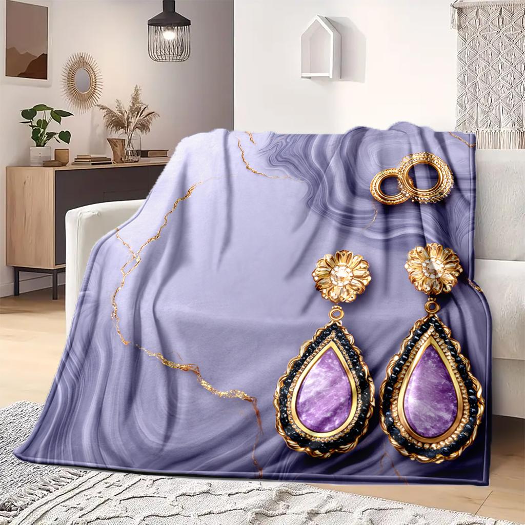 1 шт. Фланелевое одеяло с мультяшным принтом, Высококачественное, Удобное для всех сезонов, Домашний декор, Тепло и комфорт, Идеально для рождественского подарка на день рождения