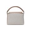 New MICHAEL KORS Karlie Cow Leather Shoulder Bag, Crossbody Bag, Handbag Small Women's Vanilla White/Acorn Brown 32F1GCDC1B-149