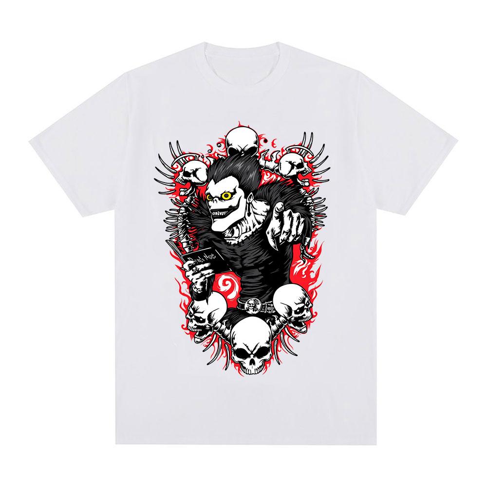 Anime Death Note Ryuk Yagami Light T Shirt Summer Unisex Women Clothing Cotton Tshirt Fashion Oversized Short Sleeve Tshirts Tops