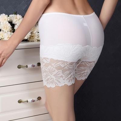 Кружевной принт бесшовные шорты с высокой талией под юбкой плюс размер сексуальные кружевные анти-натирающие защитные шорты женское нижнее белье трусики