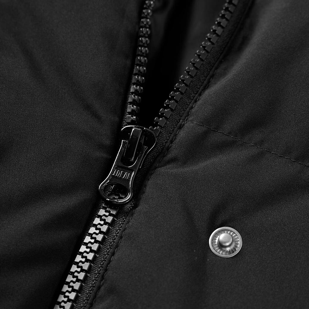 Adidas Outdoor Casual Sports Zip-Up Hooded Warm Down Jacket Unisex Jackets Black JW1686