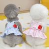 Cute Pet Summer Clothes Breathable Cat Princess Skirt Comfortable Dog Dress  Puppy