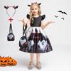 3 шт. платье ведьмы с тыквой для костюмированной вечеринки для девочек, костюм вампира на Рождество и Хэллоуин, праздничное платье принцессы для девочек, детская одежда для детей 3, 6, 8, 10 лет, черный цвет
