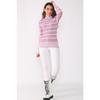 Standard Size Turtleneck Lycra Lilac Color Women's Knitwear