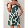 Women's Summer Sleeveless Striped Print Sexy Suspender Dress