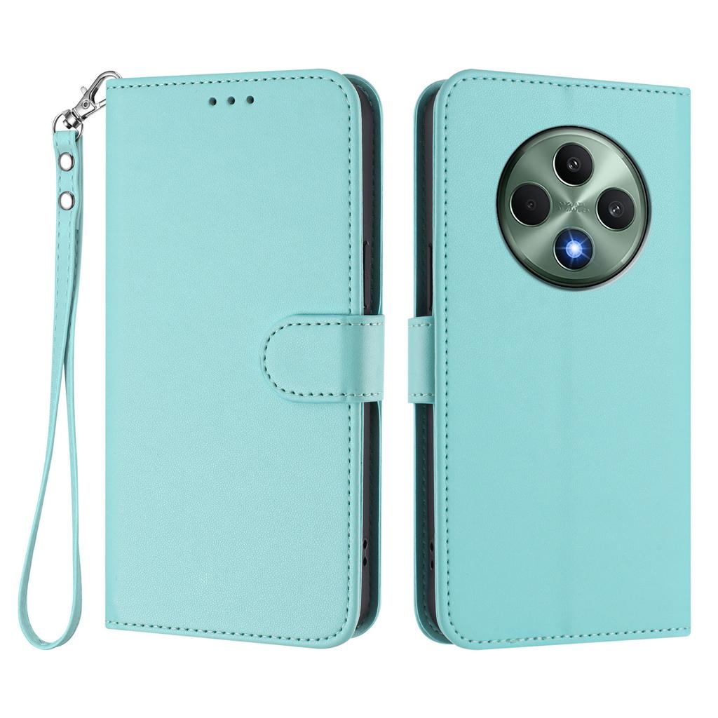 Для Oppo Reno12 F 4G/Oppo Reno12 FS 5G/Oppo Reno12 F 5G Кожаный чехол Кошелек Подставка Чехол для телефона с ремешком на запястье