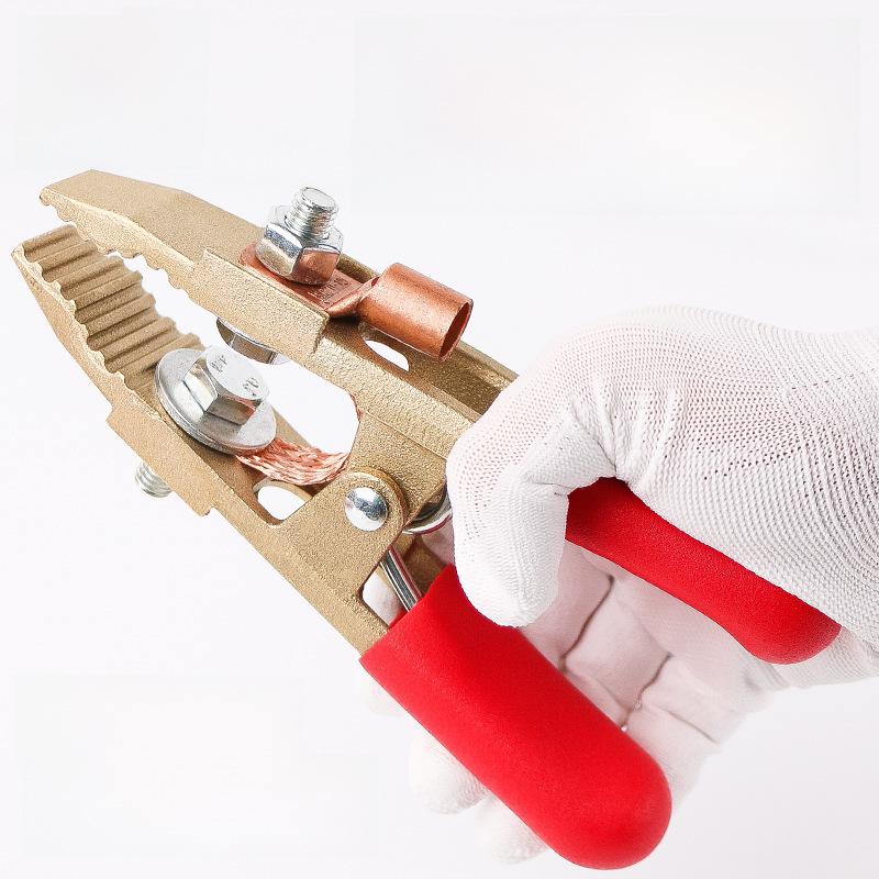 Заземляющий зажим А-образной формы из цельной меди для электросварочных аппаратов и аппаратов аргонодуговой сварки