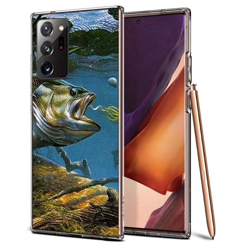Рыболовные снасти Рыба Чехол для телефона Samsung A55 A35 A25 A15 A07 A05S A16 A17 A26 A36 A37 A56 A57 Galaxy Note 20 10 A50S A71 A51 A31