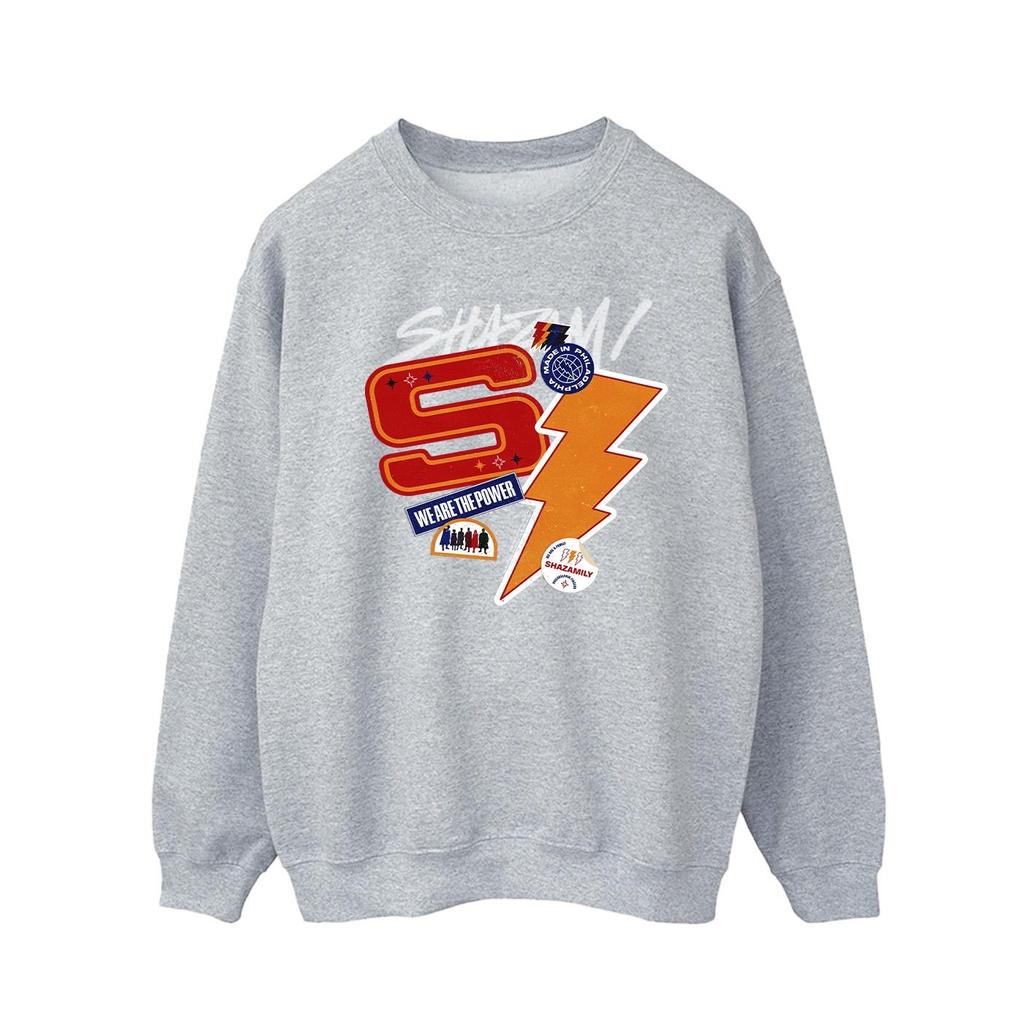 DC Comics Mens Shazam Fury Of The Gods Sticker Spam Sweatshirt