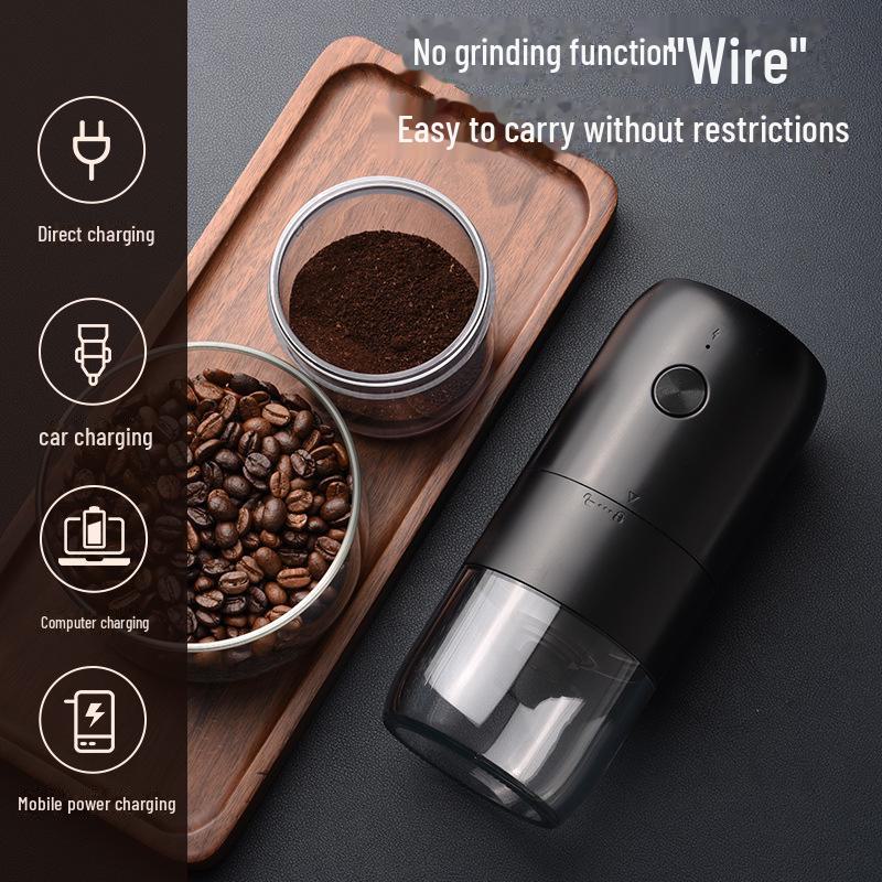 Портативная USB-перезаряжаемая электрическая кофемолка для кемпинга