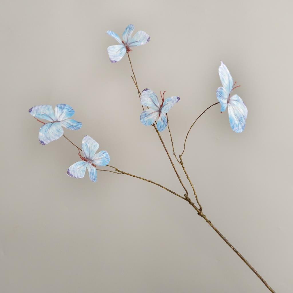 Internet celebrity explosion simulation dead branch butterfly home garden wind window flower 3D simulation dream butterfly