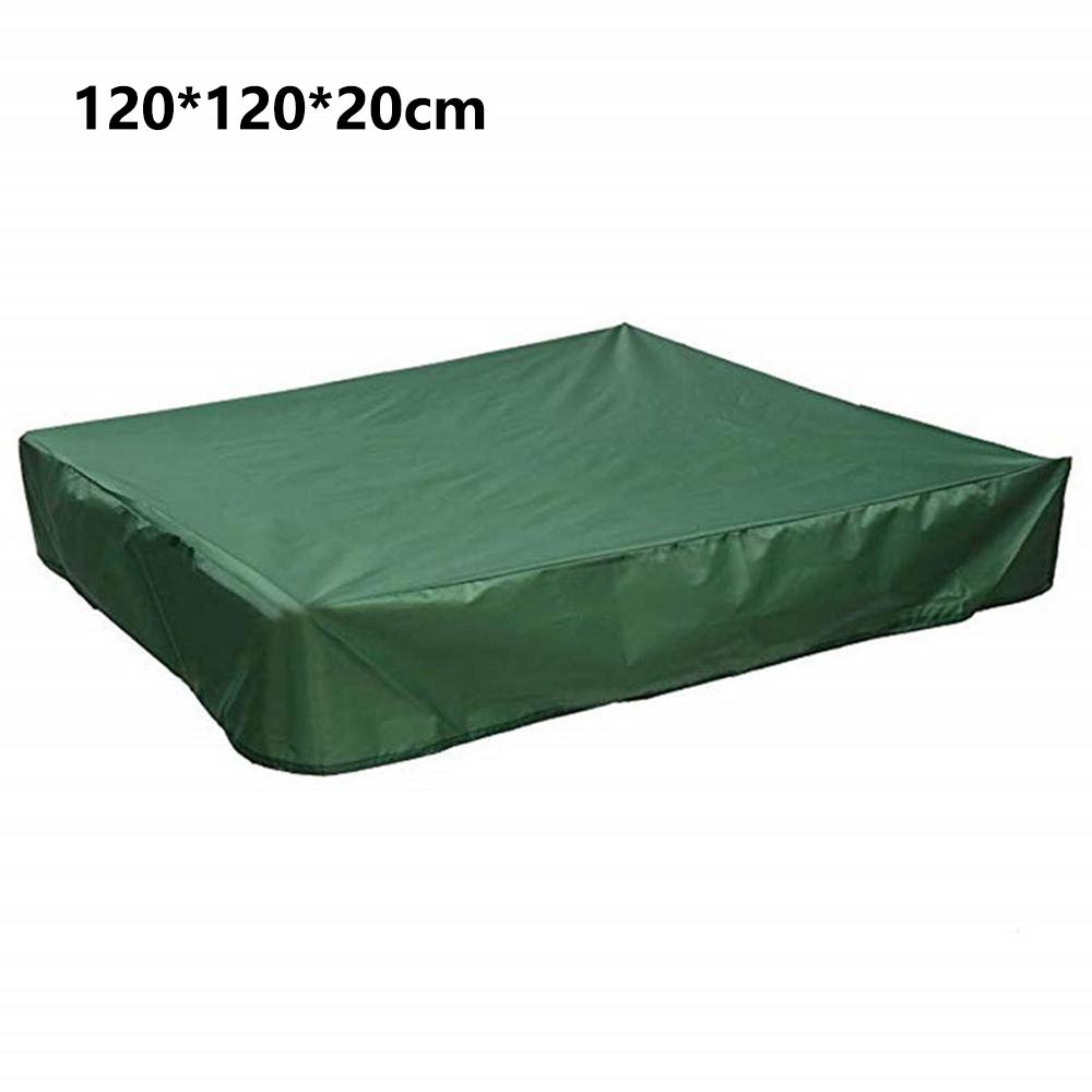 120x120x20см 210D Оксфордская ткань Покрытие для песочницы Квадратное покрытие для бассейна со шнурком Покрытие для песочницы