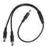 DC Power 1 To 2 Male 5.5mm X 2.1mm DC Power Supply Splitter Cord for Surveillance Camera Cable Barrel Plug,Y Splitter