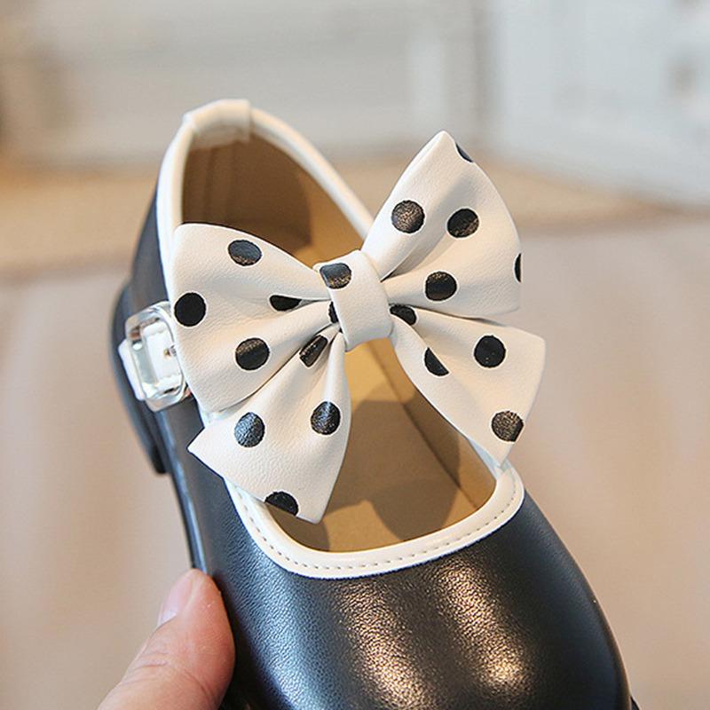 Детская обувь Детские одинарные туфли с милым бантиком