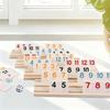 106Pcs Wooden Rummy Cube Game 106 Tiles Classic Board Game Board Games Rummy Tiles  Family Game