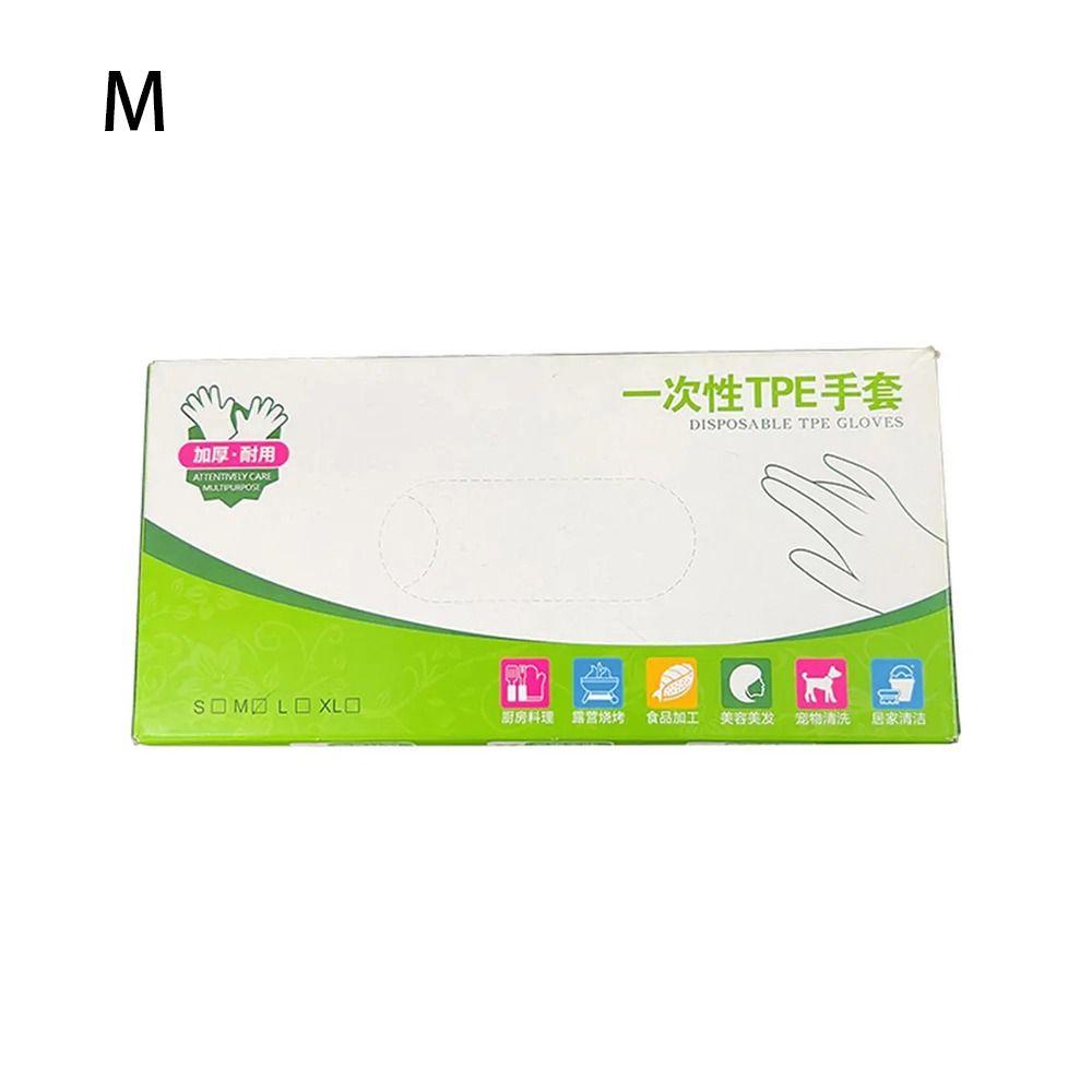 100Pcs Transparent Disposable Gloves Acid Work Safety Latex Free Gloves New Cleaning Gloves