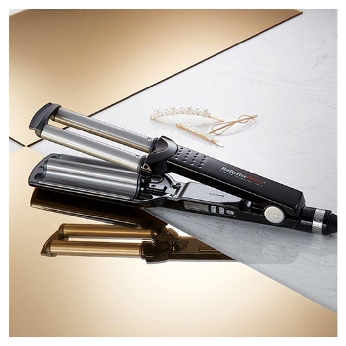 Плойка - Babyliss Pro - 3D 19 мм - Титан-турмалин - 140°-210° - Функция завивки