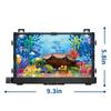 Idea Fish Tank Building Block Set with Light Aquarium Marine Life Jellyfish and Turtle Ecological Tank Toys for Boys and Girl