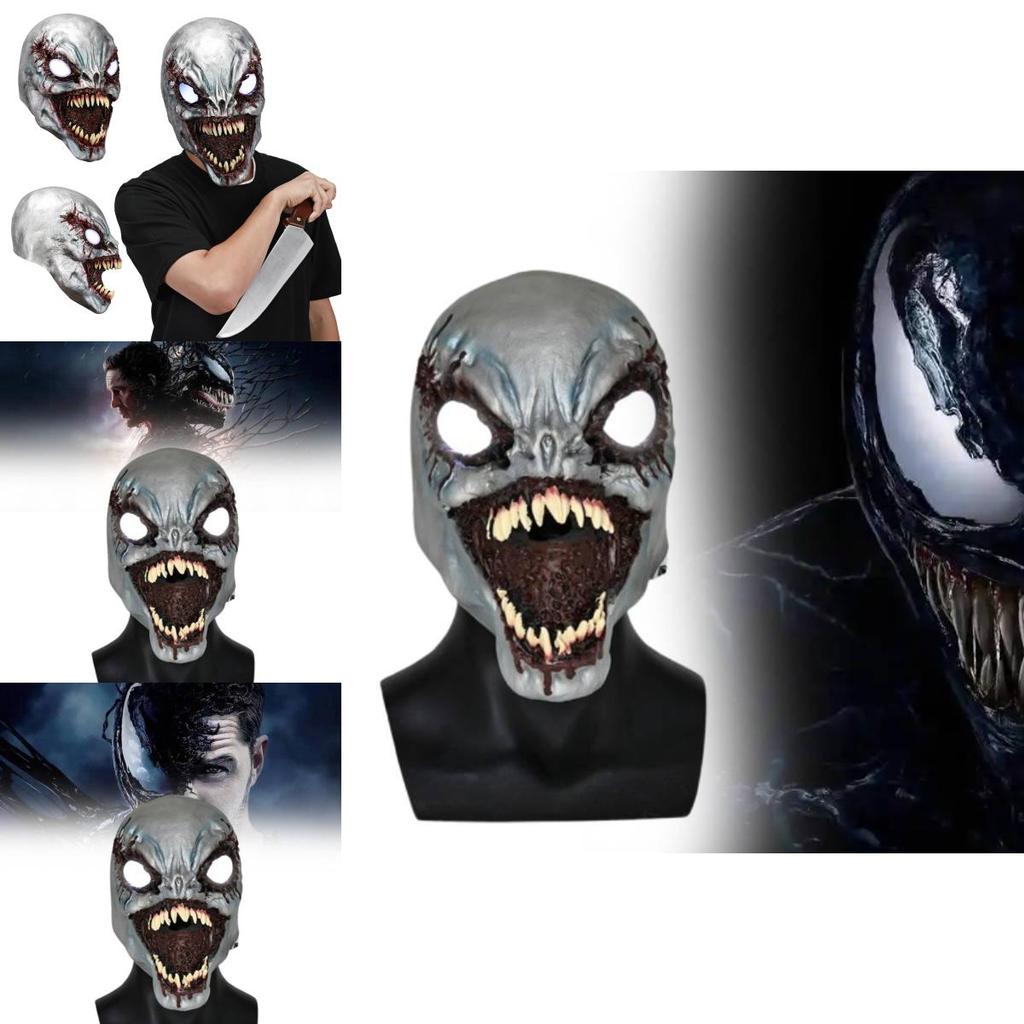 Головной убор Веном 3 Последний танец Светящаяся маска для Хэллоуина Косплей Реквизит