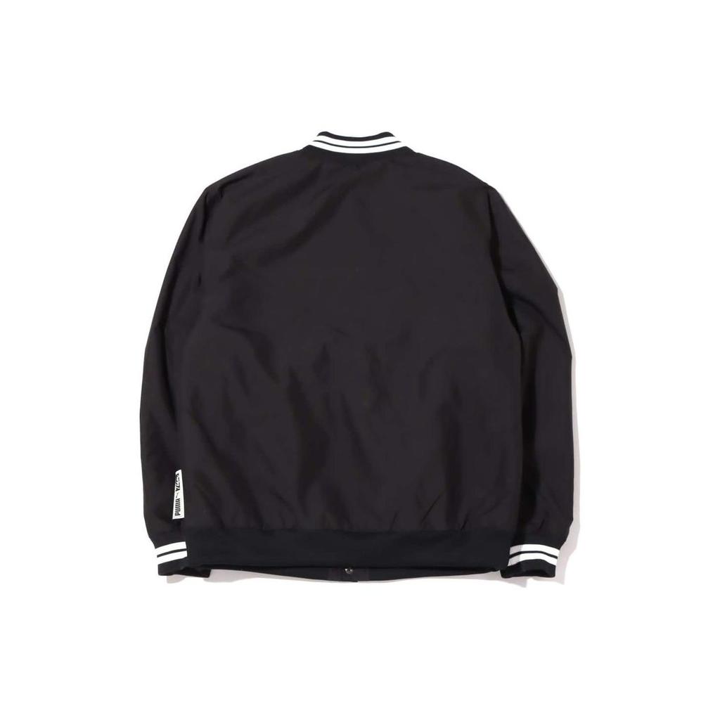 Puma Однобортная куртка с вышитым логотипом, мужская куртка, черная 534378-01