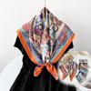 Silk Scarf  Imitation Silk Scarf  Retro High-end Scarf  Tied Hair  Light Breathable  Soft Shawl Scarf