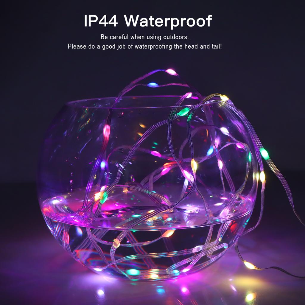 Рождественская RGB LED Гирлянда Bluetooth USB Питание Музыкальная Мечтающий Цвет Свет День Рождения Вечеринка Гирлянда Декор Сказочные Огни для Дома