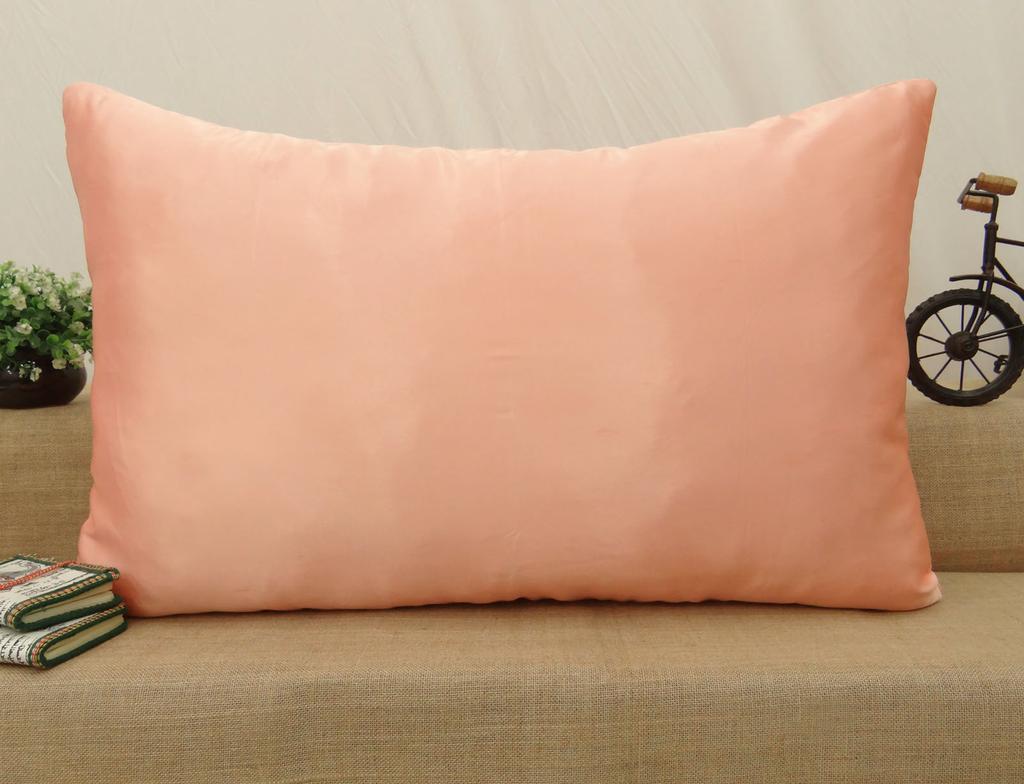Главная D cor Throw Satin Silk Pillow Sham Твердый чехол для подушки — выберите
