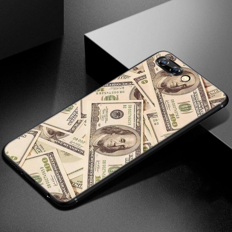Money Dollars Bill Cash Phone Case For Huawei Honor 7A 8A 9X 20 Pro 8 10X Lite 7S 8C 8S 8X 9A 9C 10i 20i 30i 20E 20S Black Cover