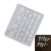 Silicone Nail Embellishment Molds Lock Key Theme Small Accessories Crafting Molds Present for Beauty Enthusiasts