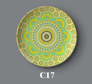 Creative Wall Ceramic Hanging Plate Wall Decorative Dish Home Decor Crafts Hanging Background Wall Combination Ornaments