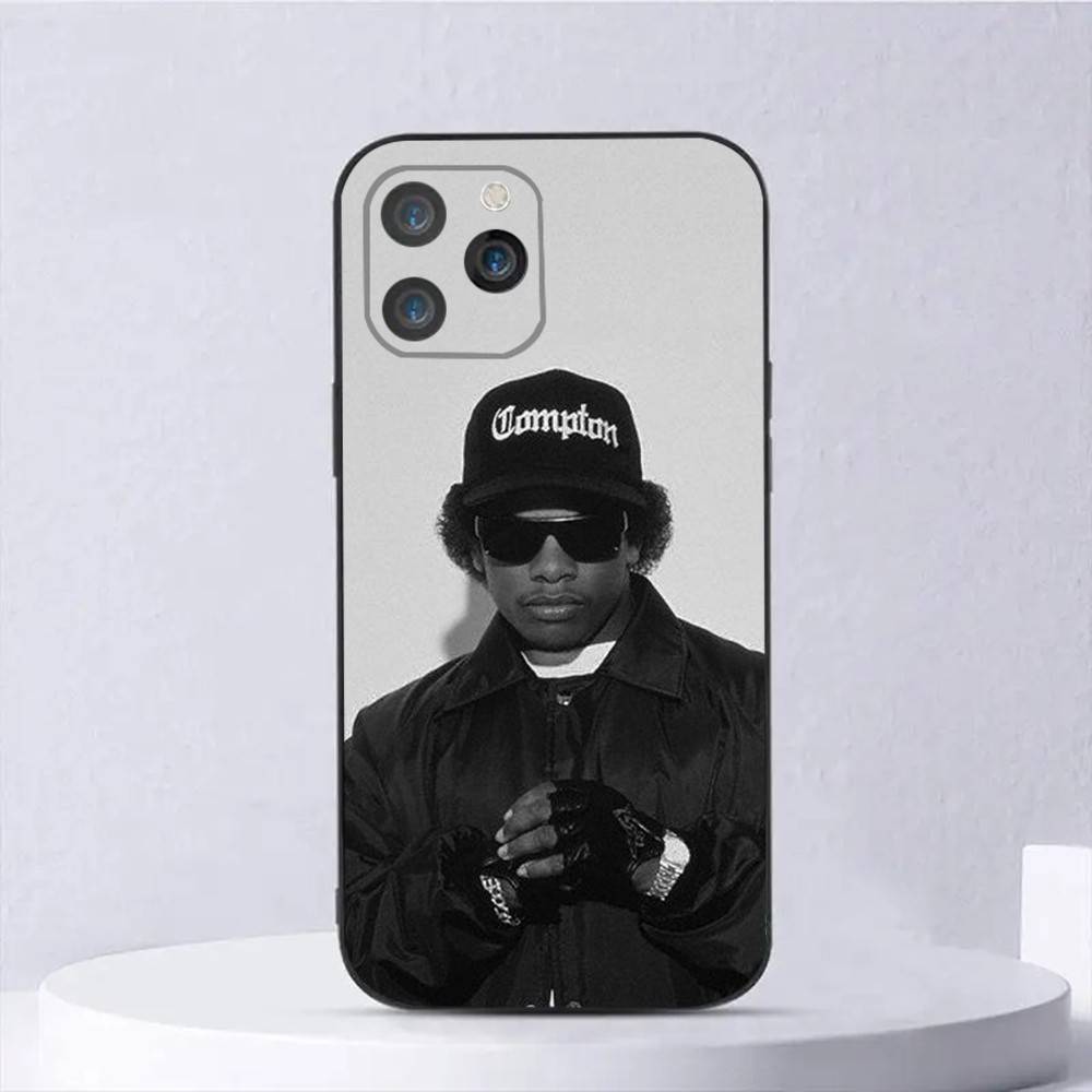 Rapper E-Eazy E Phone Case For iPhone 16,15,14,13,12,11,Plus,Pro Max,XS,X,E,SE,Mini Soft Silicone Black Cover