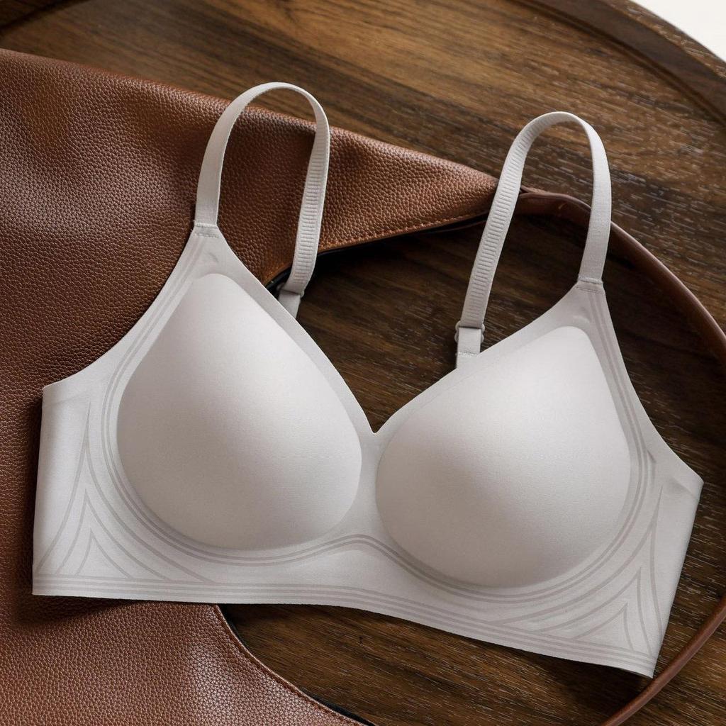 Бесшовный латексный бюстгальтер с эффектом лифтинга - Мягкая поддержка, без косточек, фиксированная чашка для маленькой груди