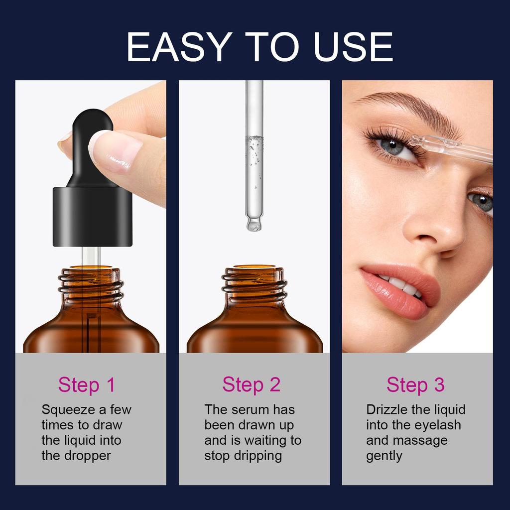 Экстремальная сыворотка для ресниц-Увлажнение кожи под глазами-Уход за ресницами с витамином E-Подходит для всех типов кожи, 30 мл