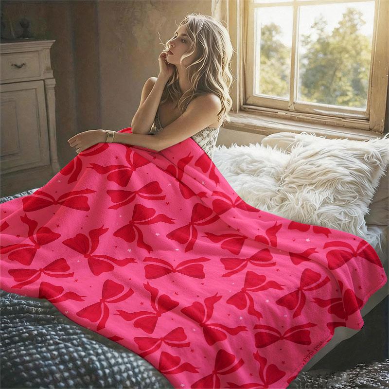 Rainbow Color Hearts Flannel Blanket Warm Soft Halloween Christmas Decorative Couch Warm Cozy All-Season Gift