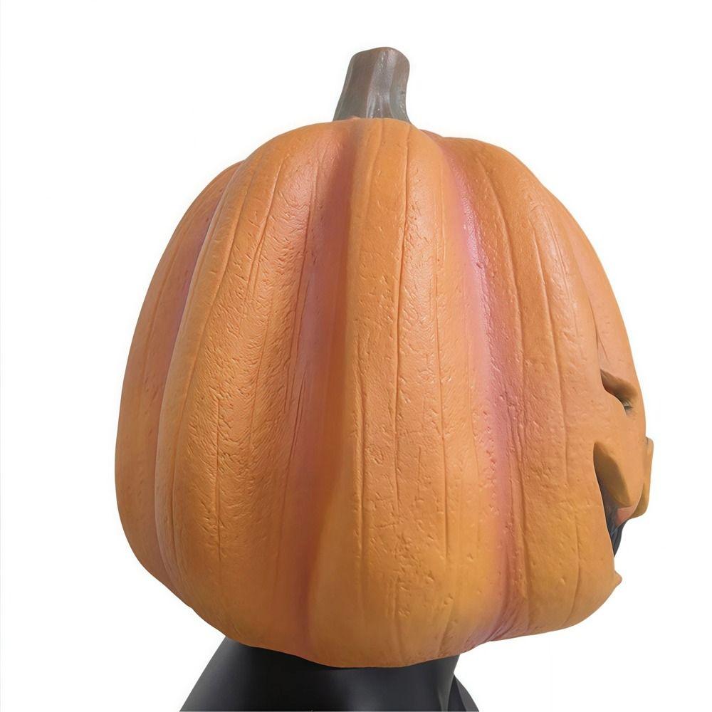 Latex Halloween Pumpkin Head Mask Novelty Masquerade Mask Scary Pumpkin Mask Fancy Dress