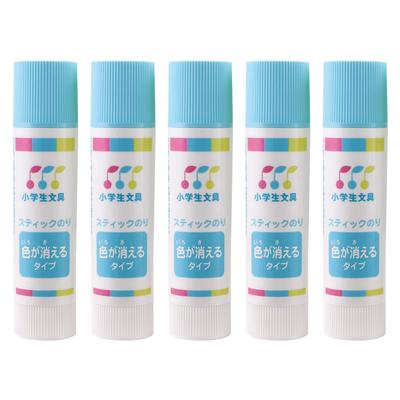 Sakura Crepas Glue Начальная школа Канцелярские принадлежности Клей-карандаш Цвет Исчезающий Тип 5 Шт. G Kokei Nori C(5)