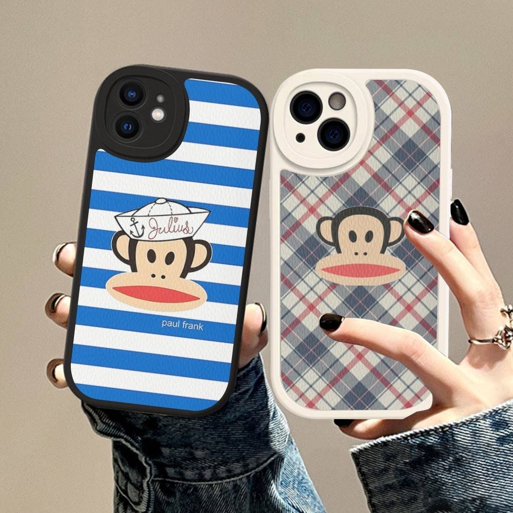 Знаменитый Роскошный Кожаный Чехол Для Телефона P-Paul F-Frank Для IPhone 15 14 13 Pro Max 12 11 16 Plus Чехол Для Телефона