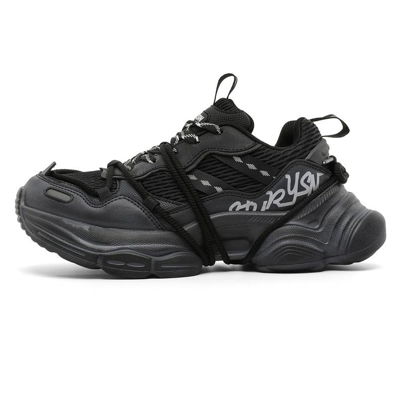 Пара кроссовок-пап новых летних дышащих сетчатых Париж старые с толстой подошвой увеличивающие рост повседневные спортивные туфли