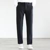 FAPAI Men's Easy-Care Elastic Waist Straight-Leg Dress Pants