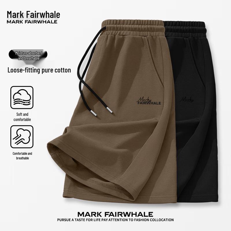 Mark Fairwhale Мужские дышащие повседневные спортивные шорты из чистого хлопка