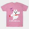 Футболка женская I Will Stab You футболка Harajuku Print Kawaii футболка летняя с коротким рукавом женская футболка топ футболка