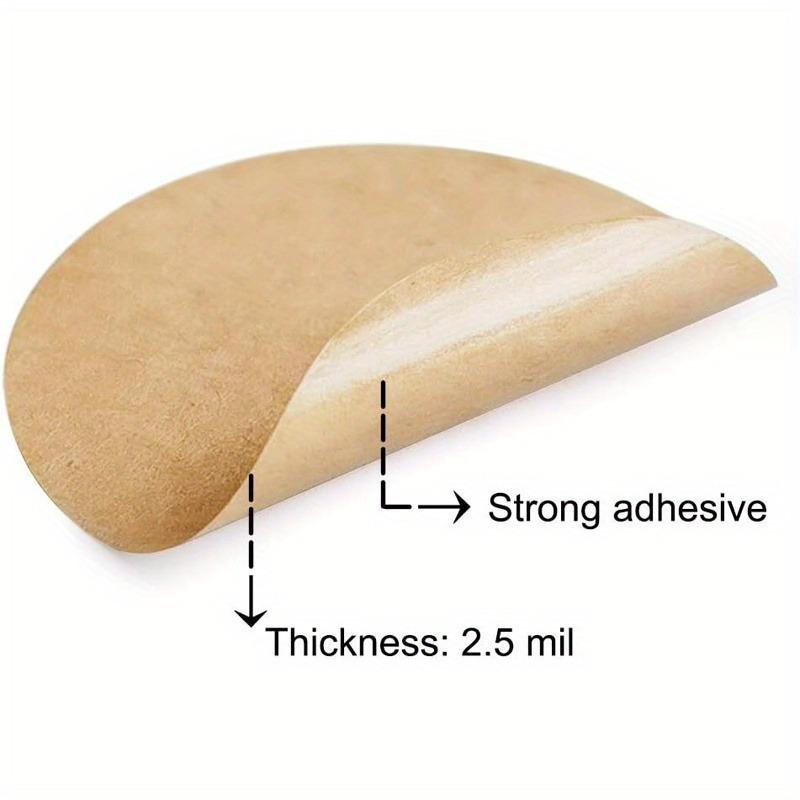 500 Kraft Paper Sticker RollPackaging and Label Stickers for JewelryCrafts and Canned Products Adhesive Label Packaging Supplies