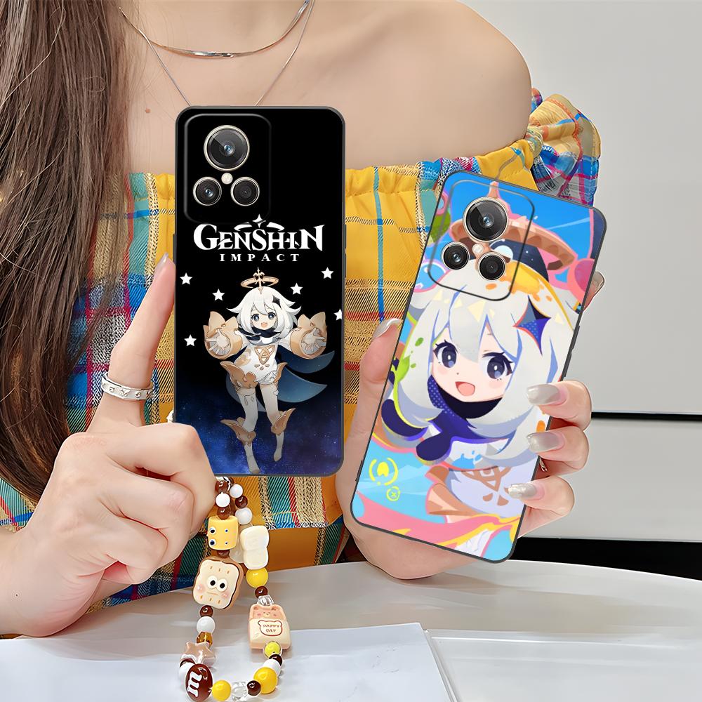 Игровой чехол GI Paimon Матовый ТПУ для мобильного телефона Realme GT 8 Neo Pro C75 73 71 C67 65 C55 53 C35 31 C20 15 Цветной чехол