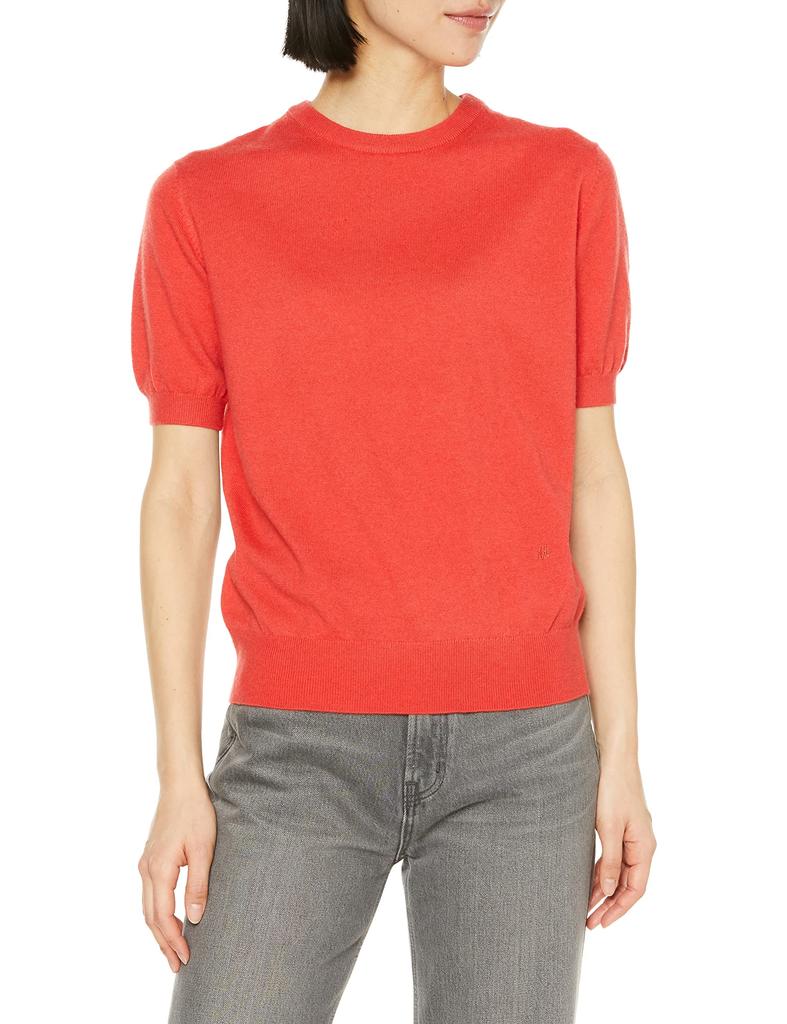 Mira Owen Basic Short Sleeve Knit Pullover 09WNT231139 RED 1 Women's