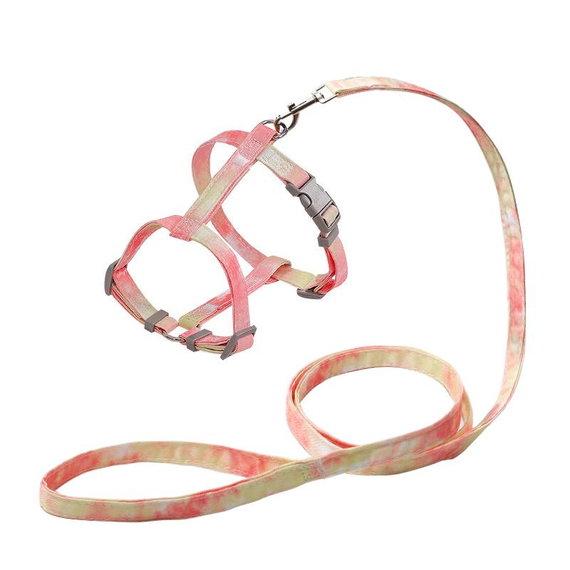 Регулируемая шлейка и поводок для кошек Набор Жилет для домашних животных собак и кошек для маленьких средних и крупных собак Набор веревок Мопс Уличный выгул Поводок